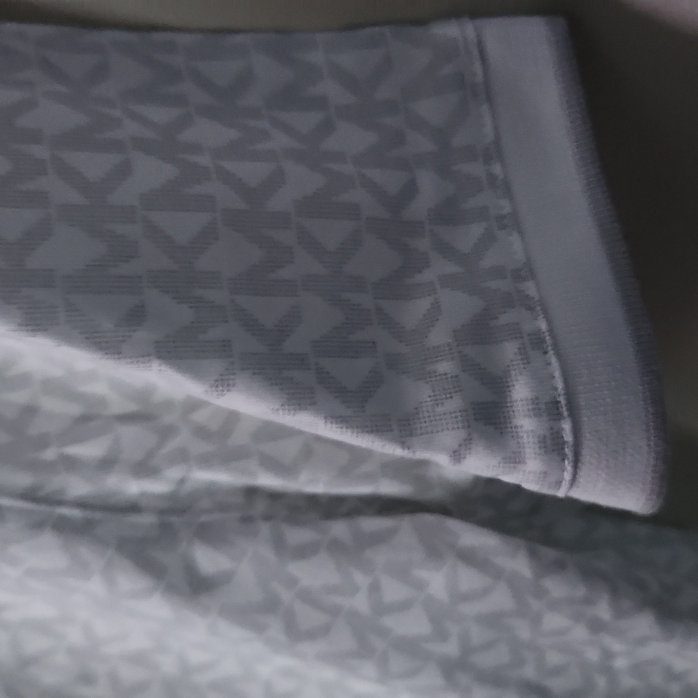 Michael Kors Subtle Pattern White Polo Shirt NWT - image 4